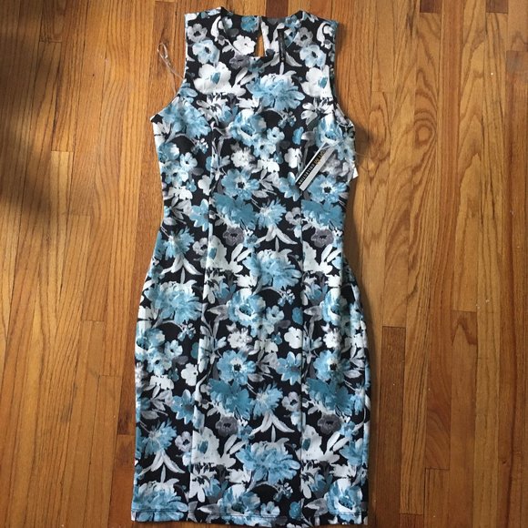 Brand New! Floral Knee-length Designer Dress - Picture 1 of 4